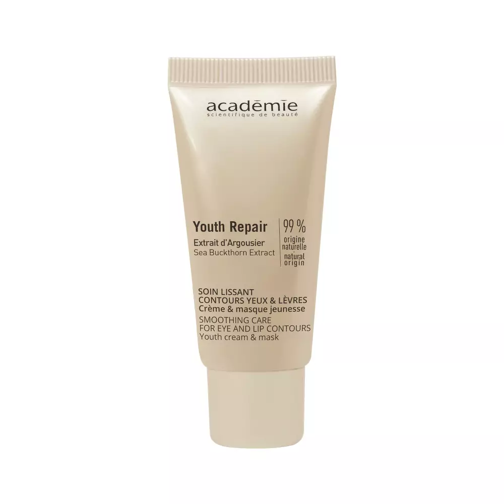 Крем-маска для контуру очей та губ Academie Youth-Repair Smoothing Care For Eye and Lip Contours