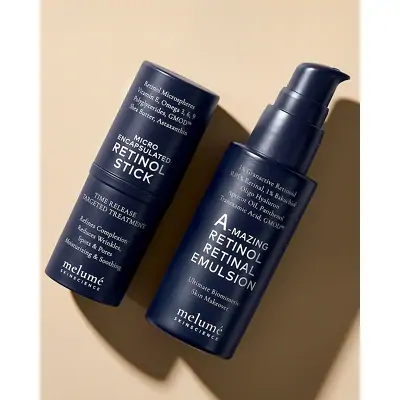 Нічна мікроемульсія з ретиноїдом і ретиналем Melume A-mazing Retinol Retinal Emulsion