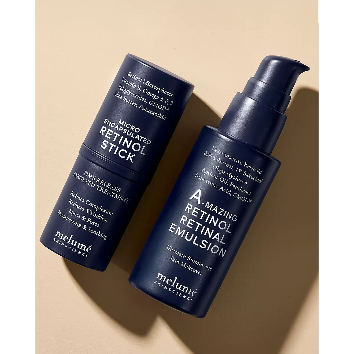 Нічна мікроемульсія з ретиноїдом і ретиналем Melume A-mazing Retinol Retinal Emulsion
