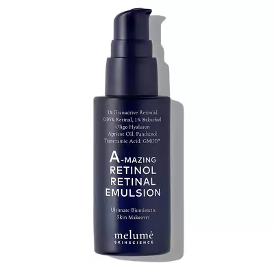 Нічна мікроемульсія з ретиноїдом і ретиналем Melume A-mazing Retinol Retinal Emulsion