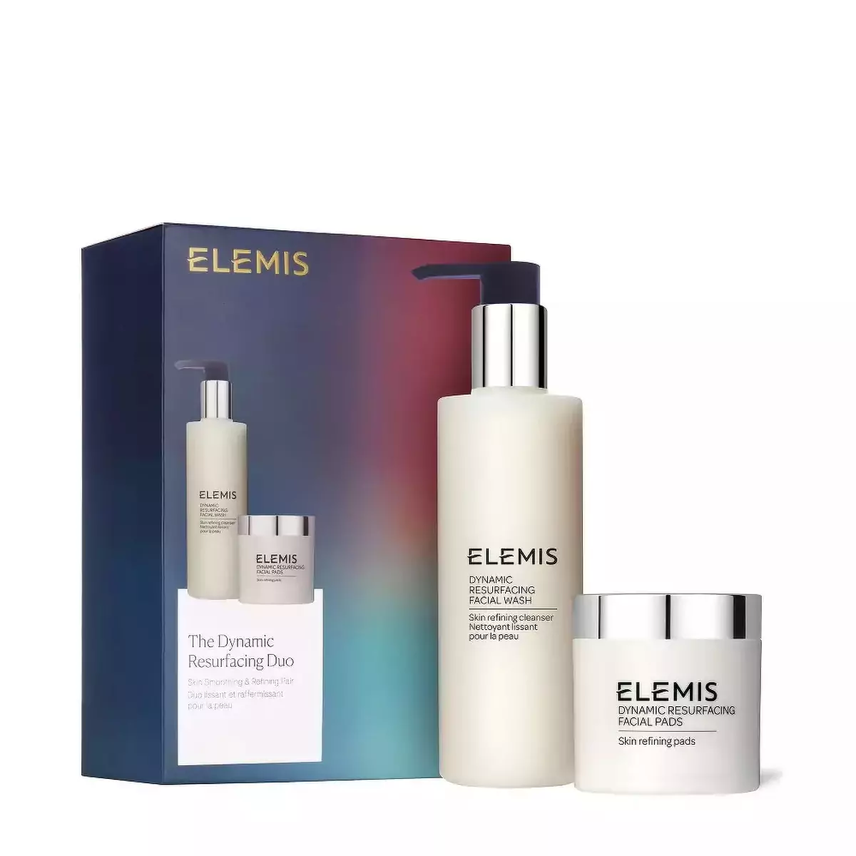 Идеальный дуэт для шлифовки и осветления кожи Elemis The Dynamic Resurfacing Duo Skin Smoothing and Refining Kit