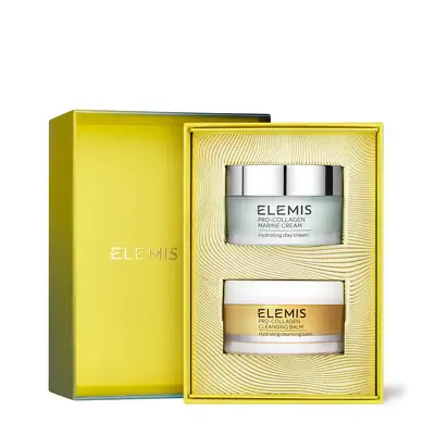Идеальные партнеры Про-Коллаген для очищения и увлажнения лица Elemis The Pro-Collagen Perfect Partners Cleanse and Moisturise Duo Kit