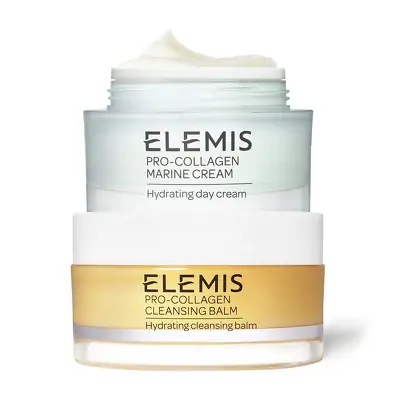 Идеальные партнеры Про-Коллаген для очищения и увлажнения лица Elemis The Pro-Collagen Perfect Partners Cleanse and Moisturise Duo Kit