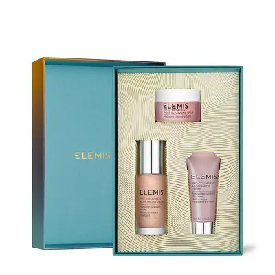 Подарочное легендарное трио для лица Про-Коллаген Роза Elemis The Pro-Collagen Rose Icons Skin Soothing Trio Kit