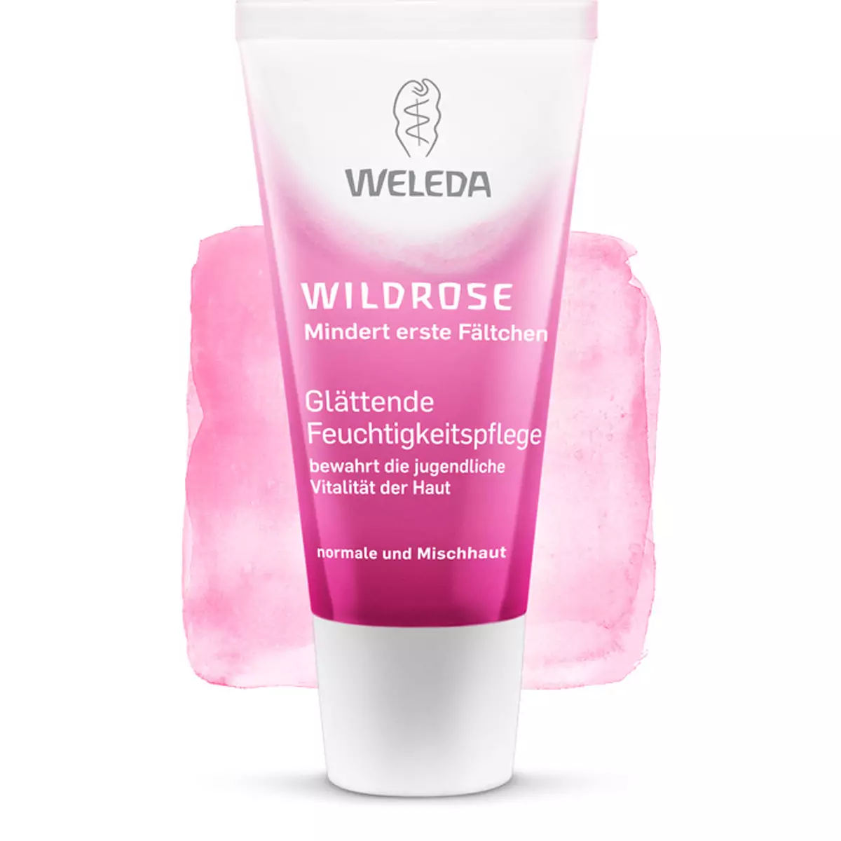 Трояндовий легкий крем для обличчя Weleda Wildrosen Glattende Feuchtigkeitspflege