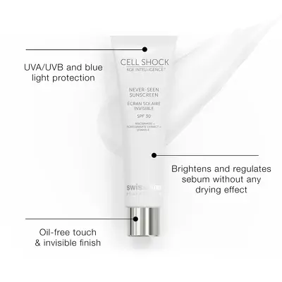 Солнцезащитный крем для лица Swiss Line Never-Seen Sunscreen SPF 30
