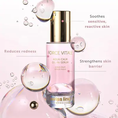 Успокаивающая увлажняющая сыворотка для чувствительной кожи Swiss Line Aqua-Calm Oil-in-Serum