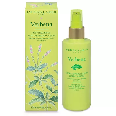 Крем для рук та тіла ароматизований - Вербена Lerbolario Verbena Revitalising Body and Hand Cream