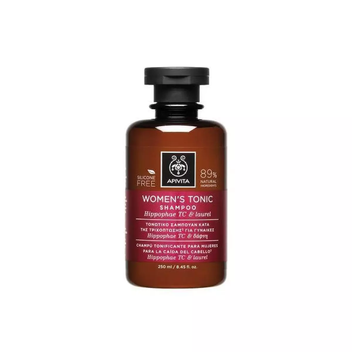 Тонизирующий шампунь от выпадения волос с облепихой и лаурелью Apivita Women\'s Tonic Shampoo