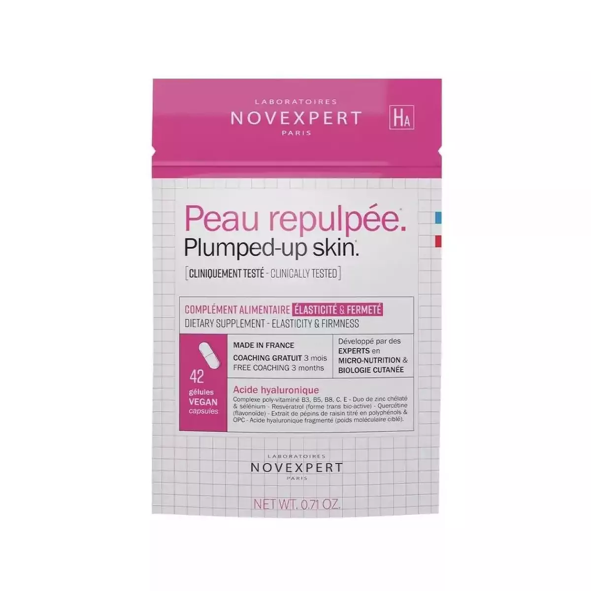 Пищевая добавка для наполненной сияющей кожи Novexpert Plumped-up Skin Food Supplement - VL23007