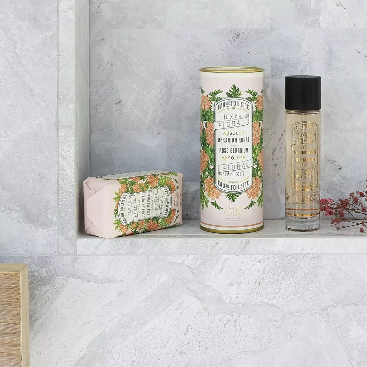 Экстра-нежное растительное мыло Розовая Герань Panier des Sens Absolutes Perfumed Soap Rose Geranium - ABS12037