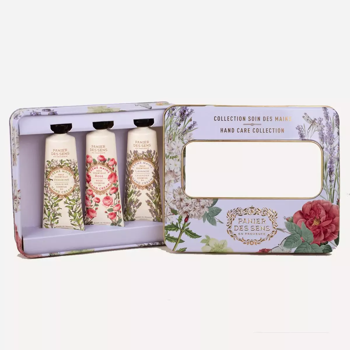Подарочный набор по уходу за руками Эссеншелс Panier des Sens Essentials Tin Box 3 Hand Creams - ESS21009