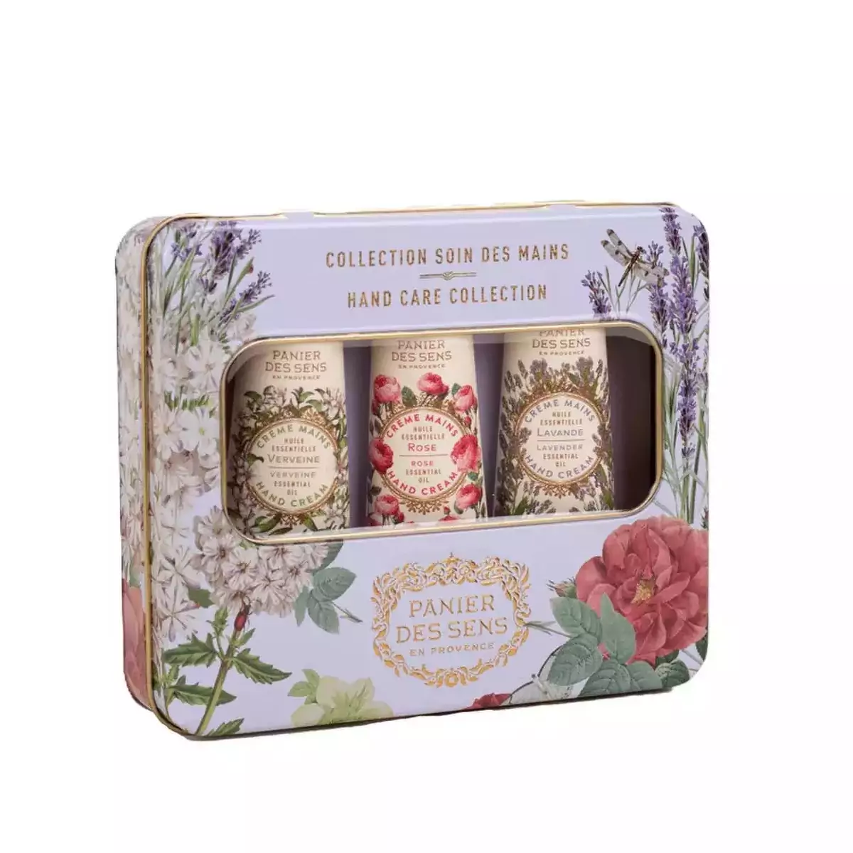 Подарочный набор по уходу за руками Эссеншелс Panier des Sens Essentials Tin Box 3 Hand Creams - ESS21009