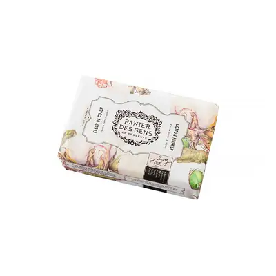Екстра-ніжне мило Квітка Бавовни Panier des Sens Authentic Soap Cotton Flower - KAR14028