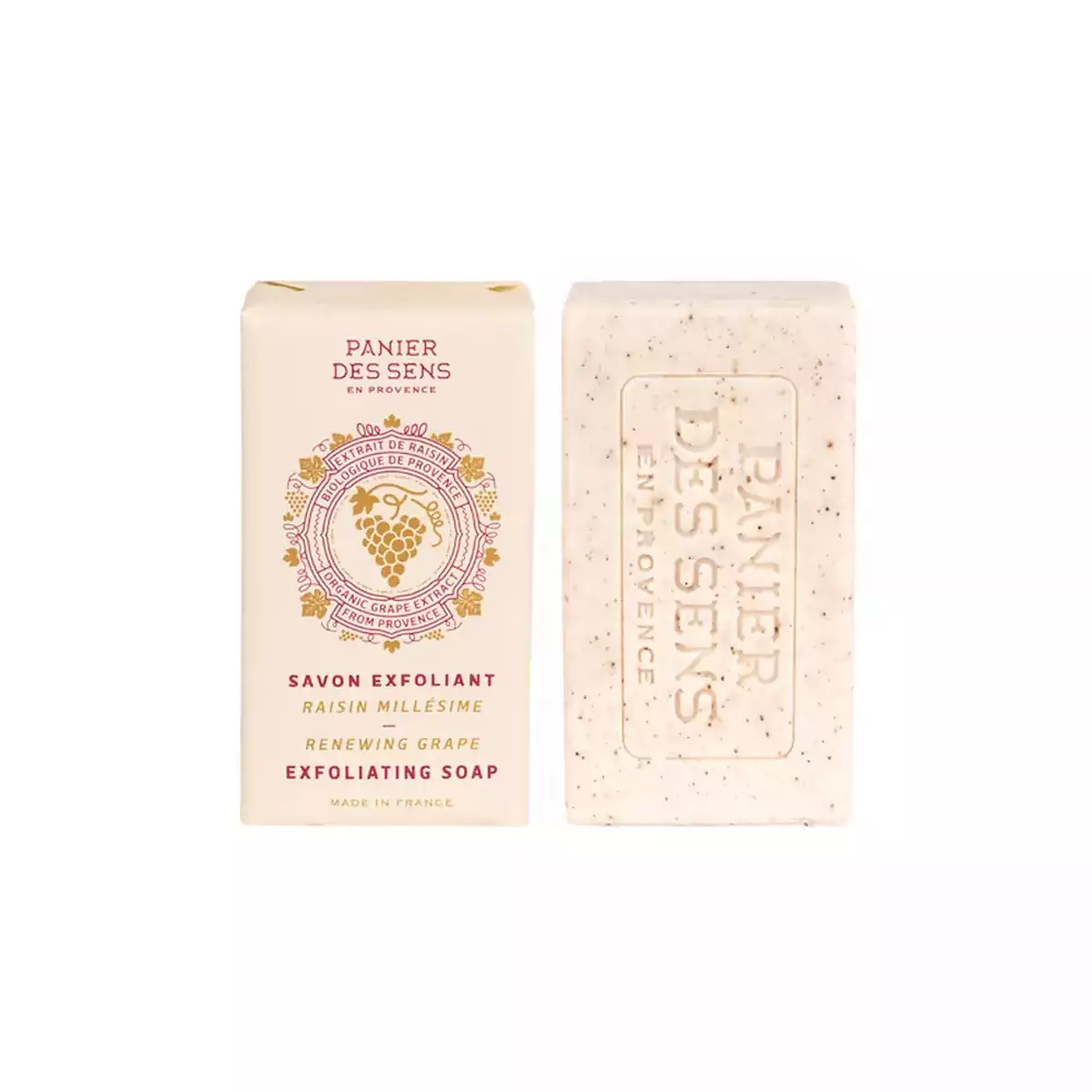 Отшелушивающее мыло Белый Виноград Panier des Sens Intemporels Exfoliating Soap Grape - INT12038