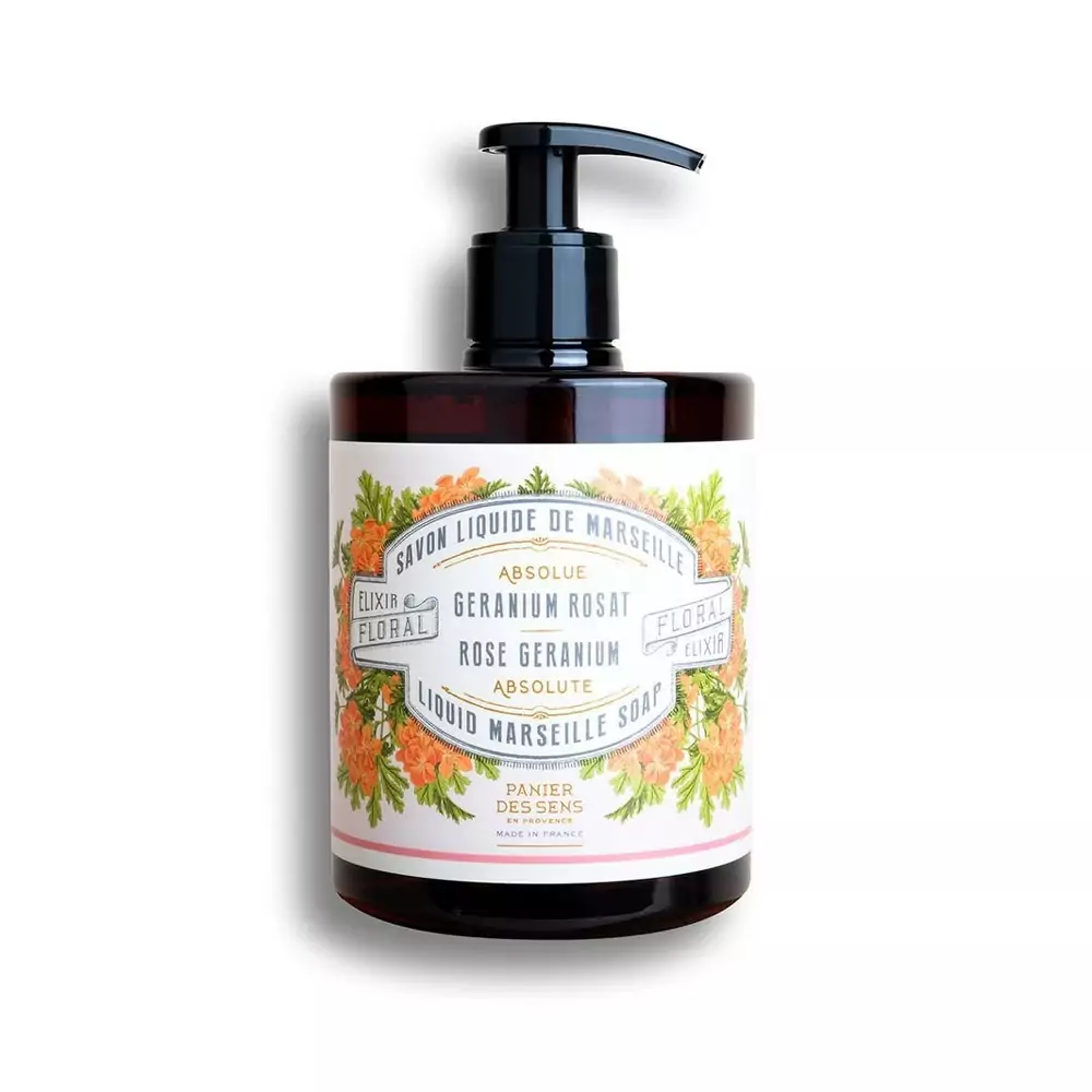 Марсельське рідке мило Рожева Герань Panier des Sens Absolutes Liquid Marseille Soap Rose Geranium - ABS10037