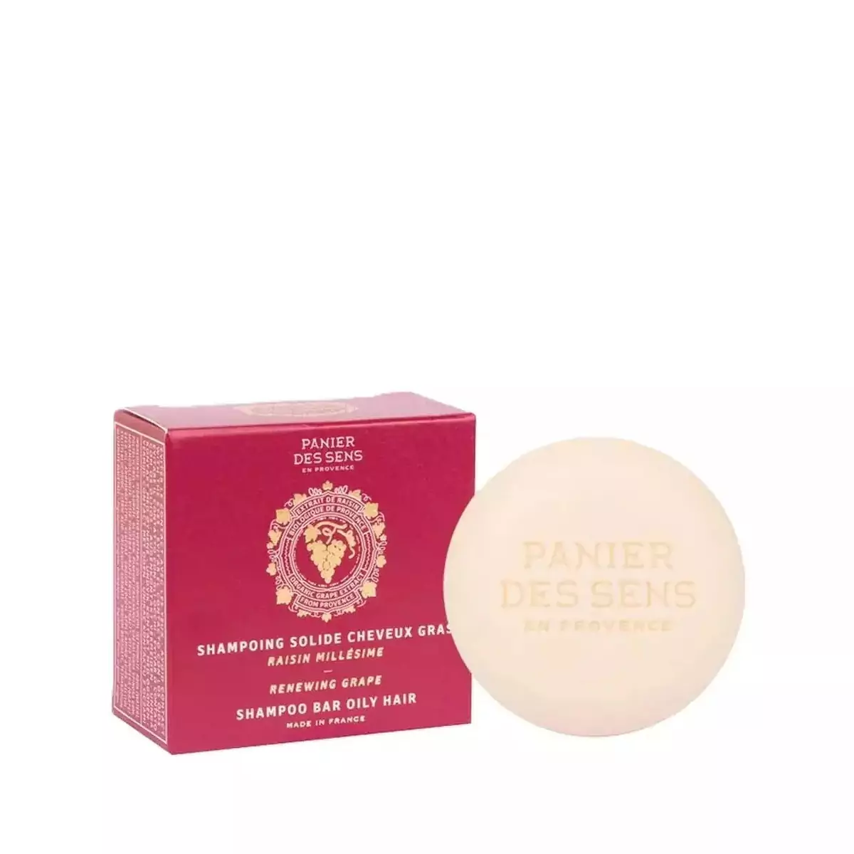 Шампунь-бар для жирного волосся Білий Виноград Panier des Sens Intemporels Shampoo Bar Oily Hair Grape - INT19038