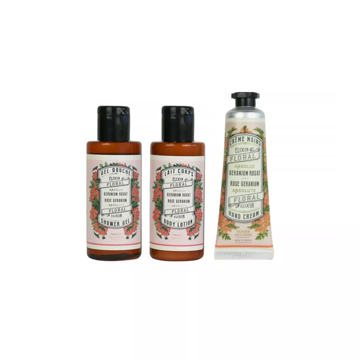 Набор для путешествий Розовая Герань Panier des Sens Absolutes Travel Set Rose Geranium - ABS20537