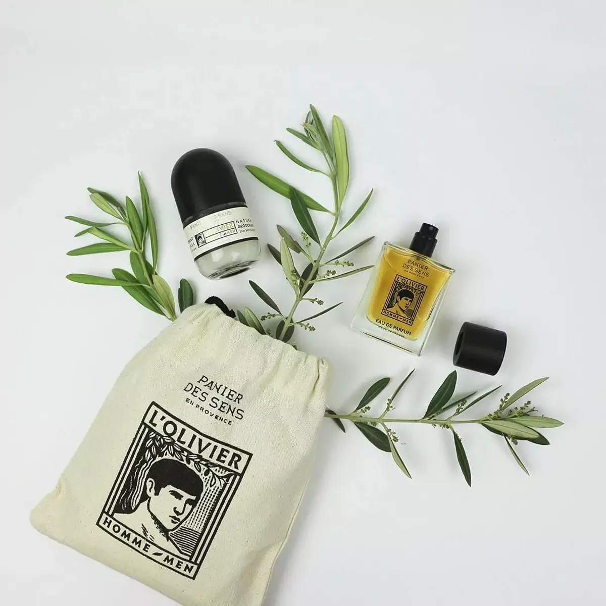 Подарочный набор для мужчин Panier des Sens Intemporels Gift Pouch Eau De Parfum Deo L olivier - MEN20310