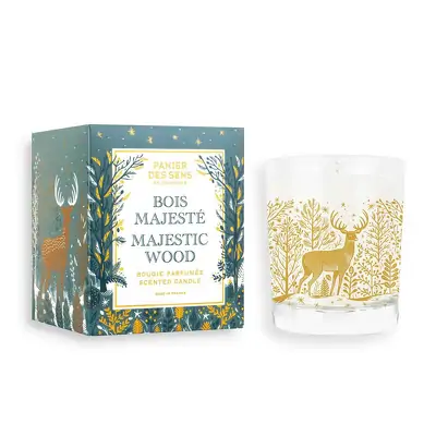 Лимитированная ароматическая свеча Величественный лес Panier des Sens XMAS 24 Scented Candle Majestic Wood - NOE30049
