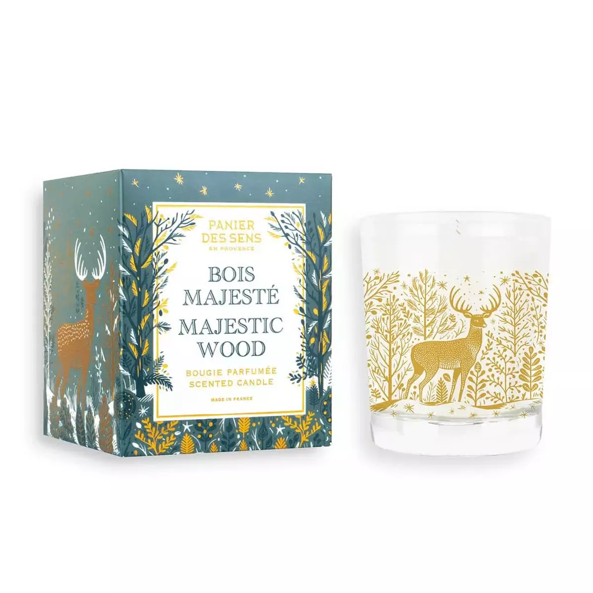 Лимитированная ароматическая свеча Величественный лес Panier des Sens XMAS 24 Scented Candle Majestic Wood - NOE30049