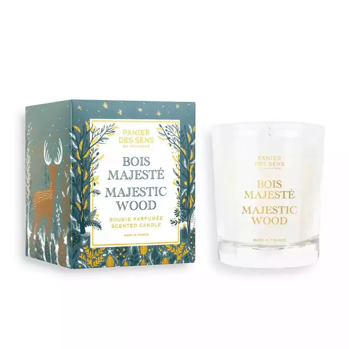 Лимитированная ароматическая свеча Величественный лес Panier des Sens XMAS 24 Scented Candle Majestic Wood - NOE30049