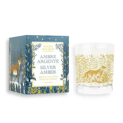 Лимитированная ароматическая свеча Серебряный янтарь Panier des Sens XMAS 24 Scented Candle Silver Amber - NOE30050