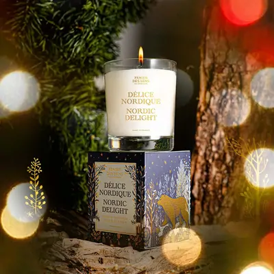 Лимитированная ароматическая свеча Скандинавский восторг Panier des Sens XMAS 24 Scented Candle Nordic Delight - NOE30051