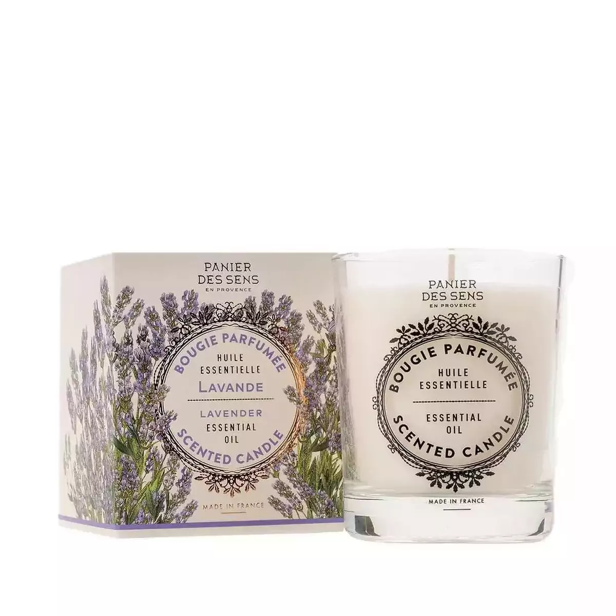 Ароматизированная свеча Лаванда Panier des Sens Essentials Scented Candle Lavender - ESS30001