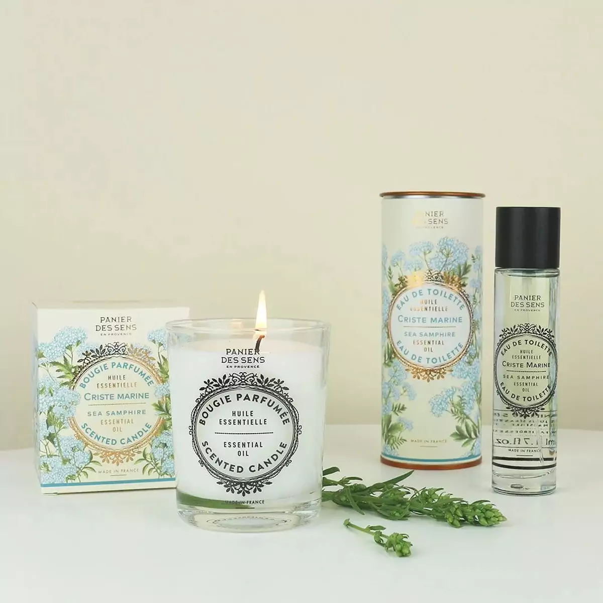 Ароматизированная свеча Критмий Panier des Sens Essentials Scented Candle Sea Samphire - ESS30004