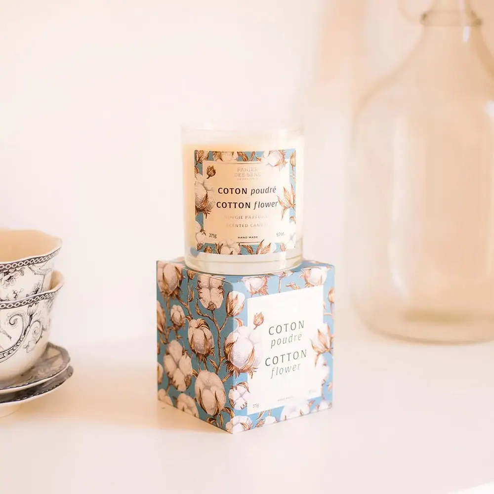 Ароматична свічка Квітка Бавовни Panier des Sens Home Scented Candle Cotton Flower - AMB30028