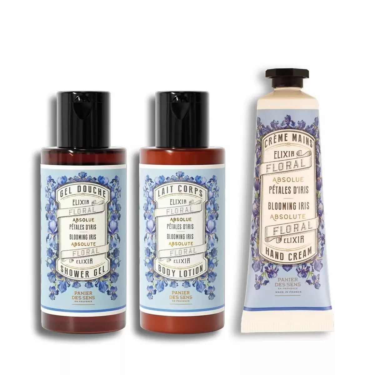 Набор для путешествий Яркий Ирис Panier des Sens Absolutes Travel Set Blooming Iris - ABS20552