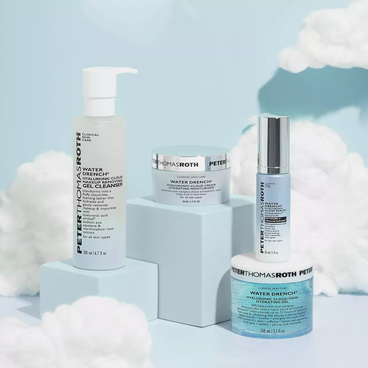 Увлажняющий гель для снятия макияжа Peter Thomas Roth Water Drench Hyaluronic Cloud Makeup Removing Gel Cleanser