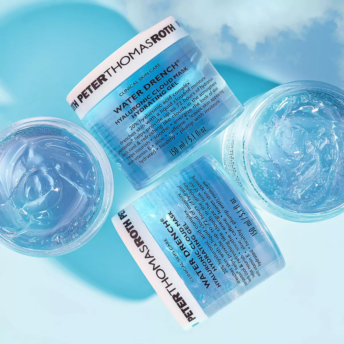 Увлажняющая гелевая маска для лица с гиалуроновой кислотой Peter Thomas Roth Water Drench Hyaluronic Cloud Mask Hydrating Gel