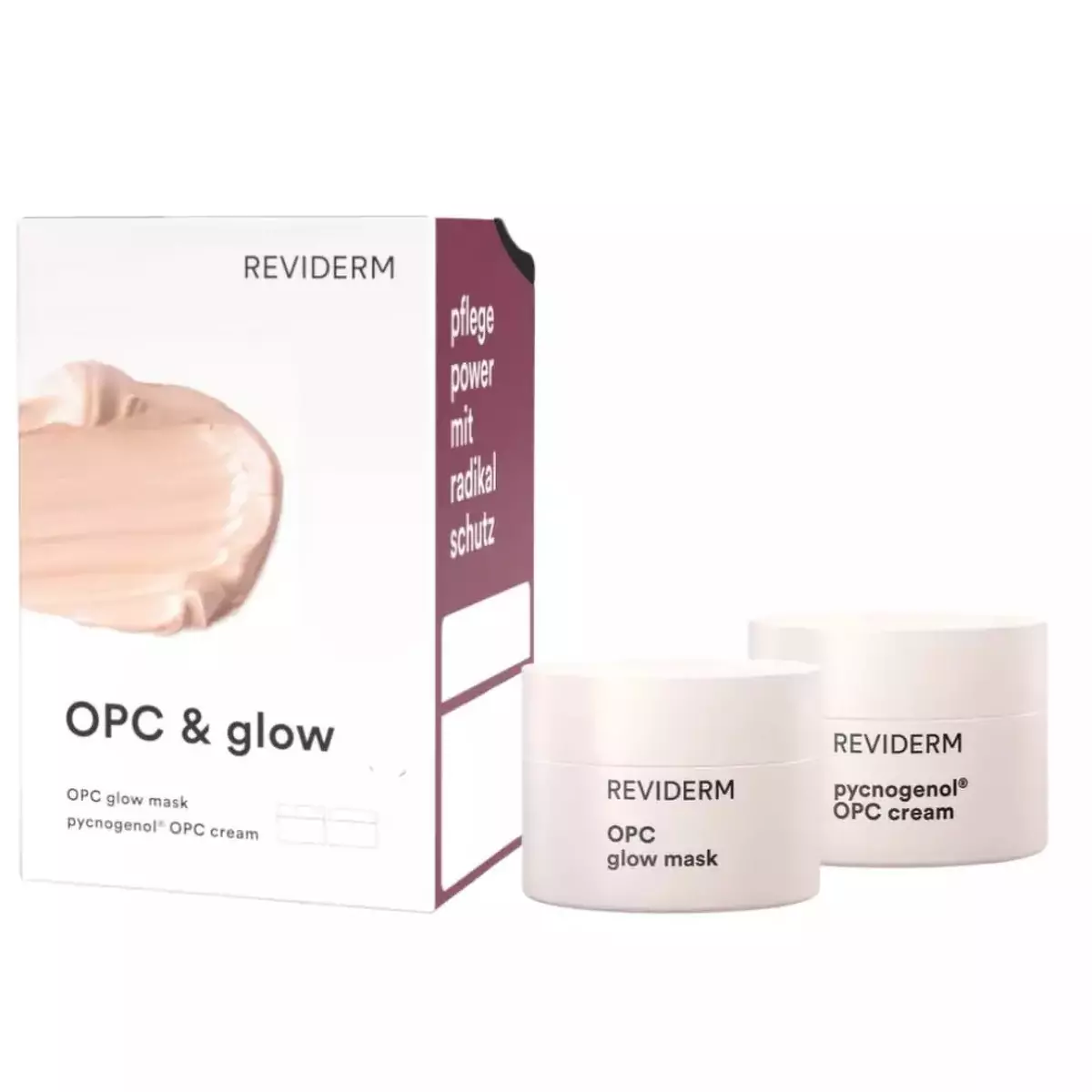 Набор - Антиоксидантная защита и сияние Reviderm OPC and Glow Set