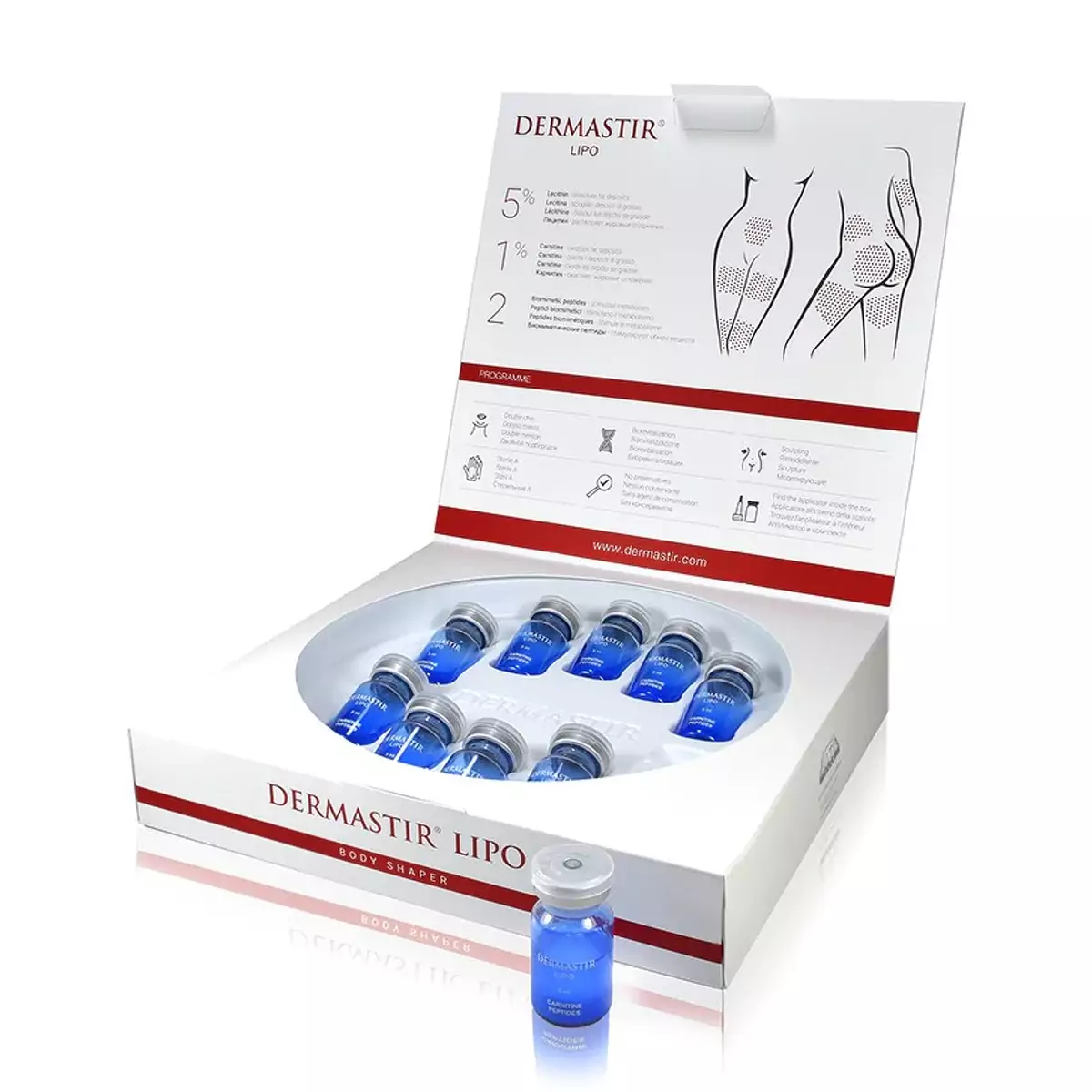 Стерильные сыворотки с жиросжигающими ингредиентами Dermastir Sterile Vials - Lipo