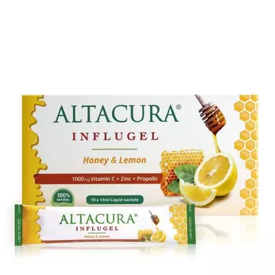 Гель з комплексом вітамінів для імунної системи Alta Care Altacura Influgel Honey and Lemon