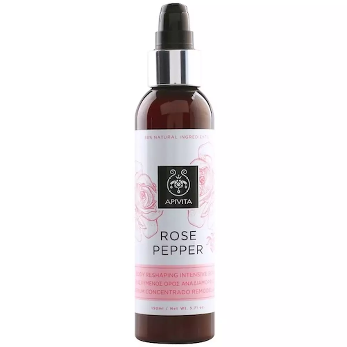 Интенсивная корректирующая сыворотка для тела Роза и перец Apivita Body Reshaping Intensive Serum Rose Pepper