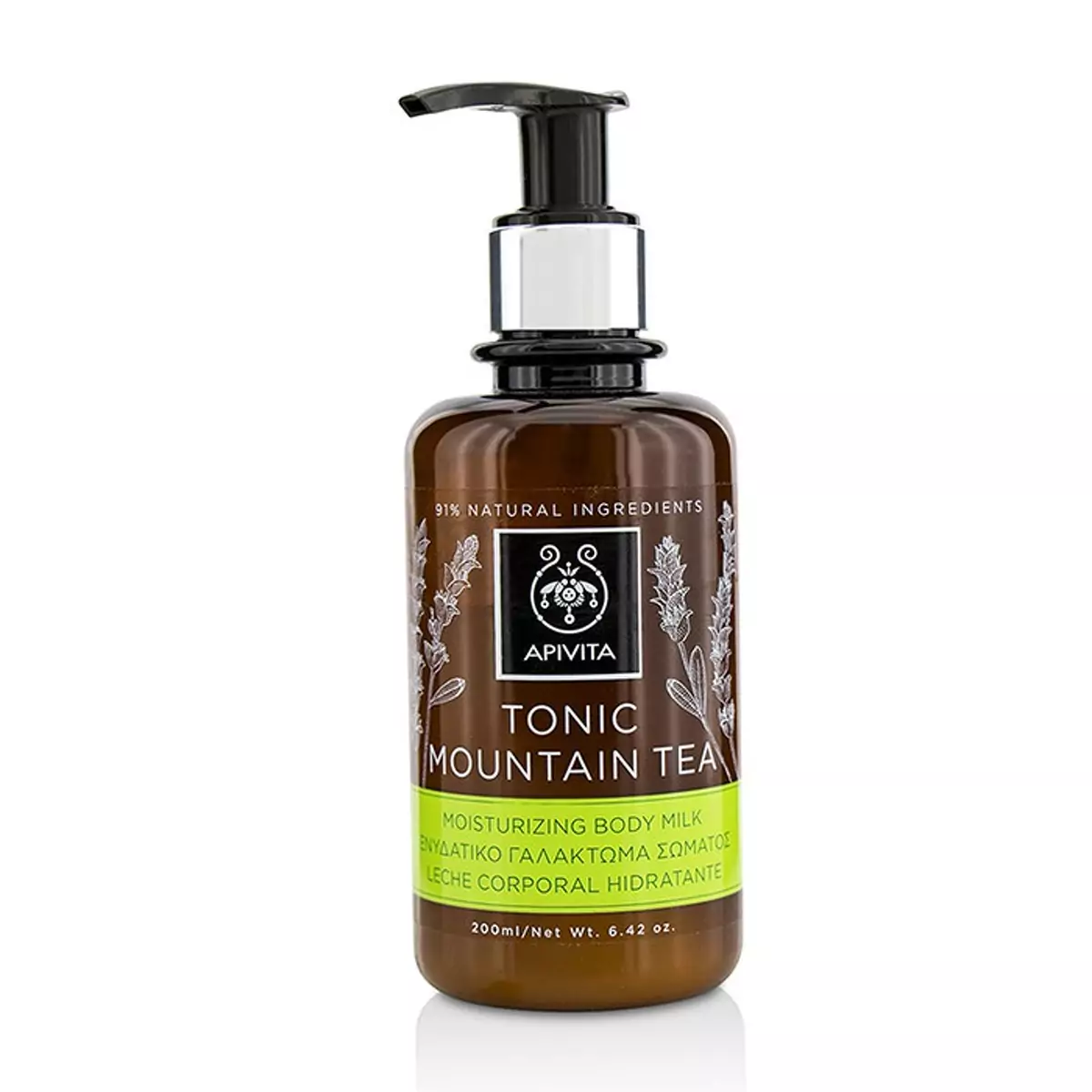Молочко для тела увлажняющее Тонизирующий Горный Чай Apivita Moisturizing Body Milk with Mountain Tea