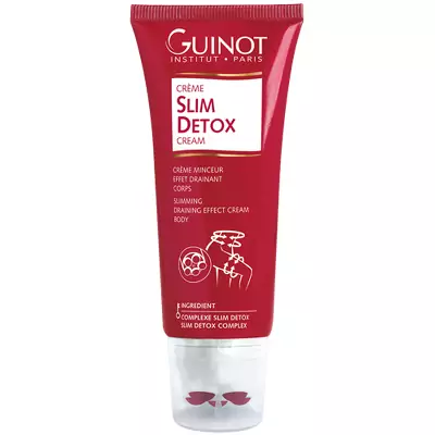 Дренуючий крем для схуднення з роликовим аплікатором Guinot Slim Detox Cream