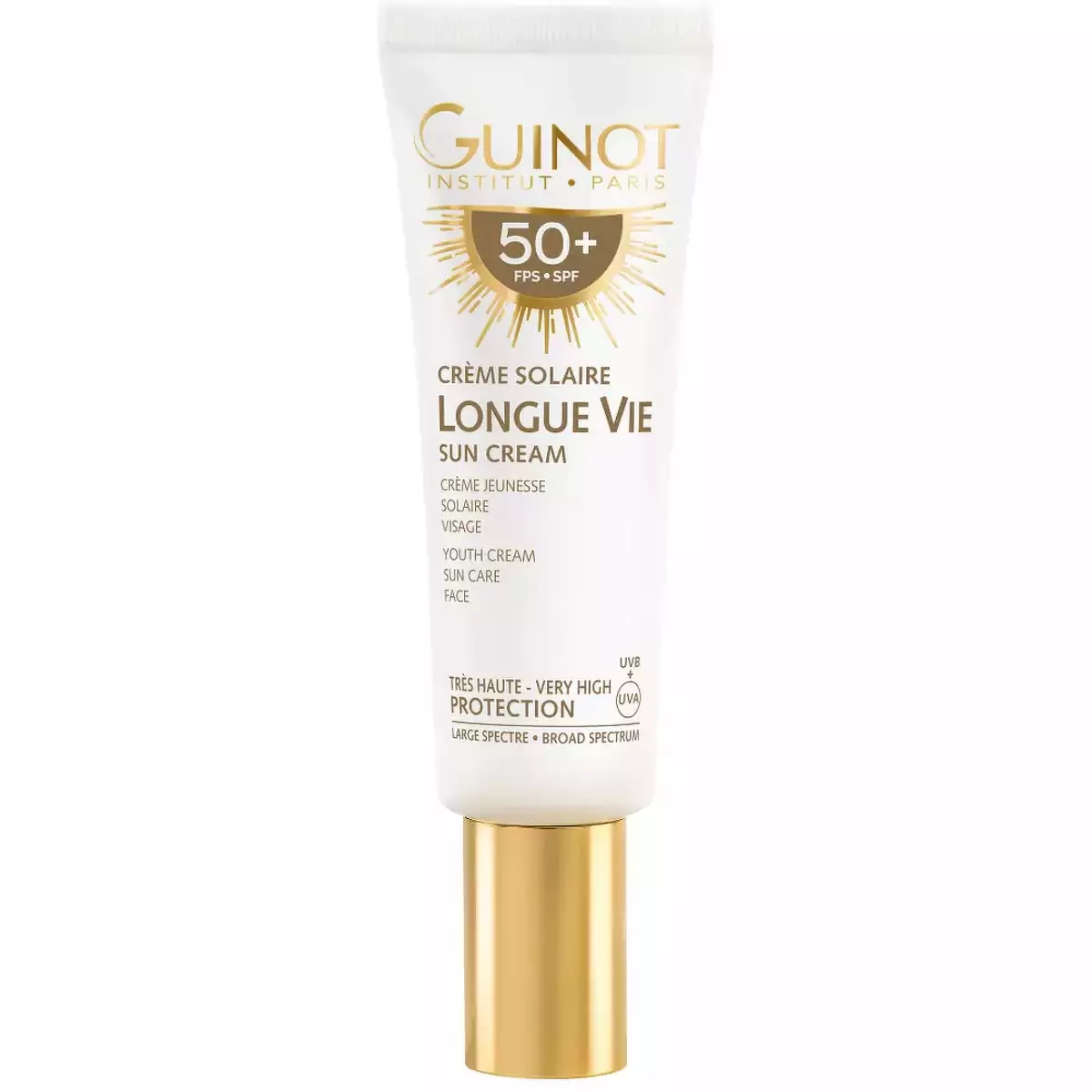 Омолаживающий солнцезащитный крем для лица Guinot Longue Vie Sun Face Cream SPF 50