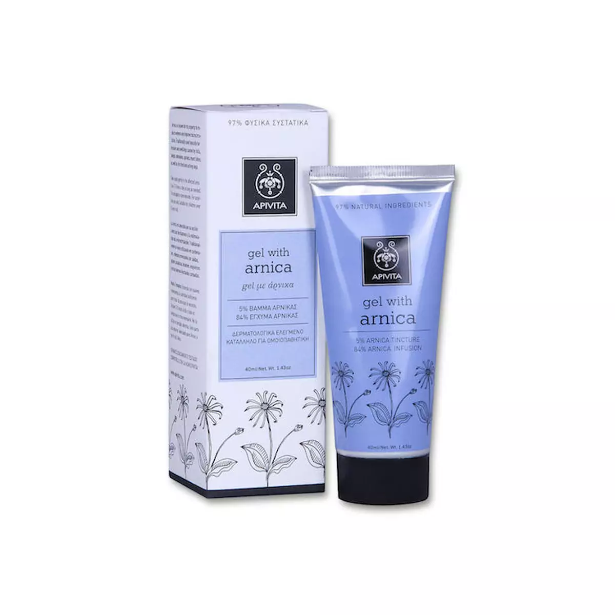 Гель с арникой Apivita Gel with Arnica