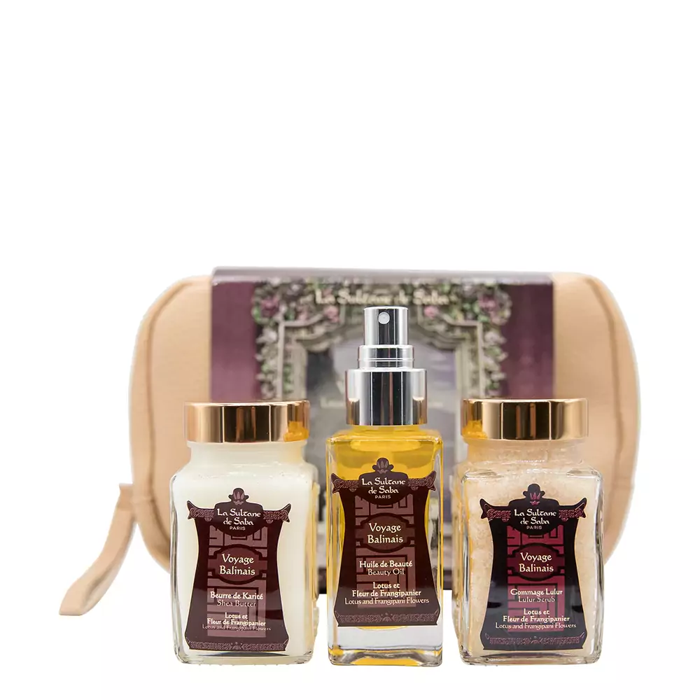 Набір для догляду за тілом La Sultane de Saba Voyage Balinais Body Gift Set Lotus and Frangipani Flower