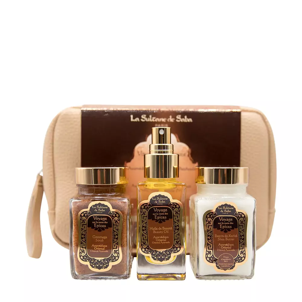 Набір для догляду за тілом La Sultane de Saba Voyage Epices Body Gift Set Oriental Ayurvedic Amber Vanilla Patchouli