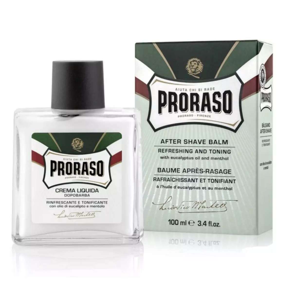 Бальзам после бритья с экстрактом эвкалипта Proraso Green Line After Shave Refreshing Liquid Cream