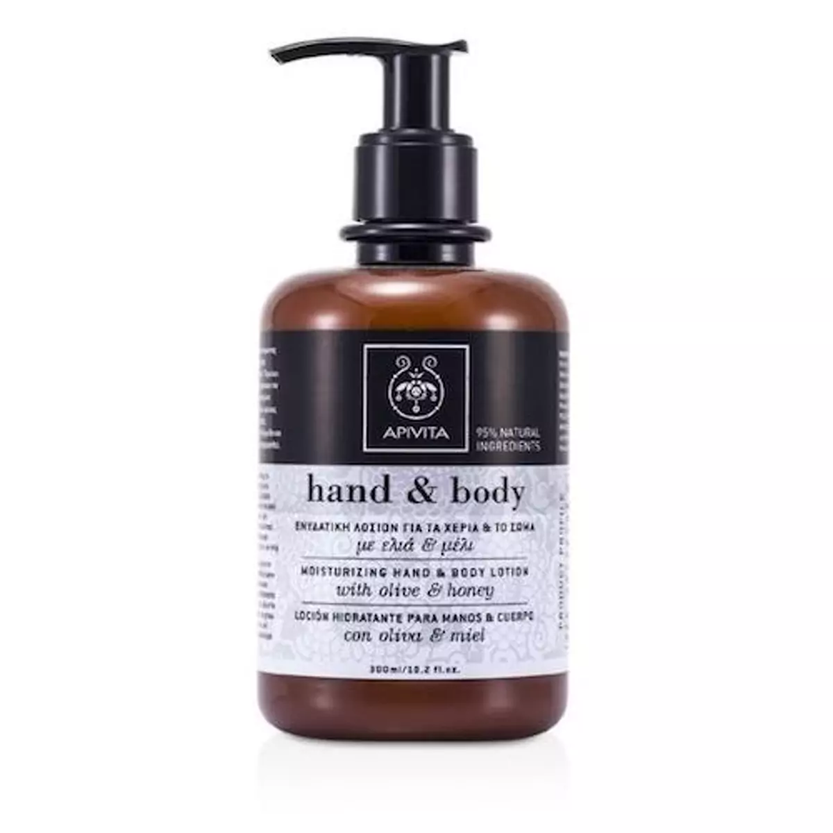 Зволожуючий лосьйон для рук та тіла з оливою та медом Apivita Moisturizing Hand and Body Lotion with Honey and Olive