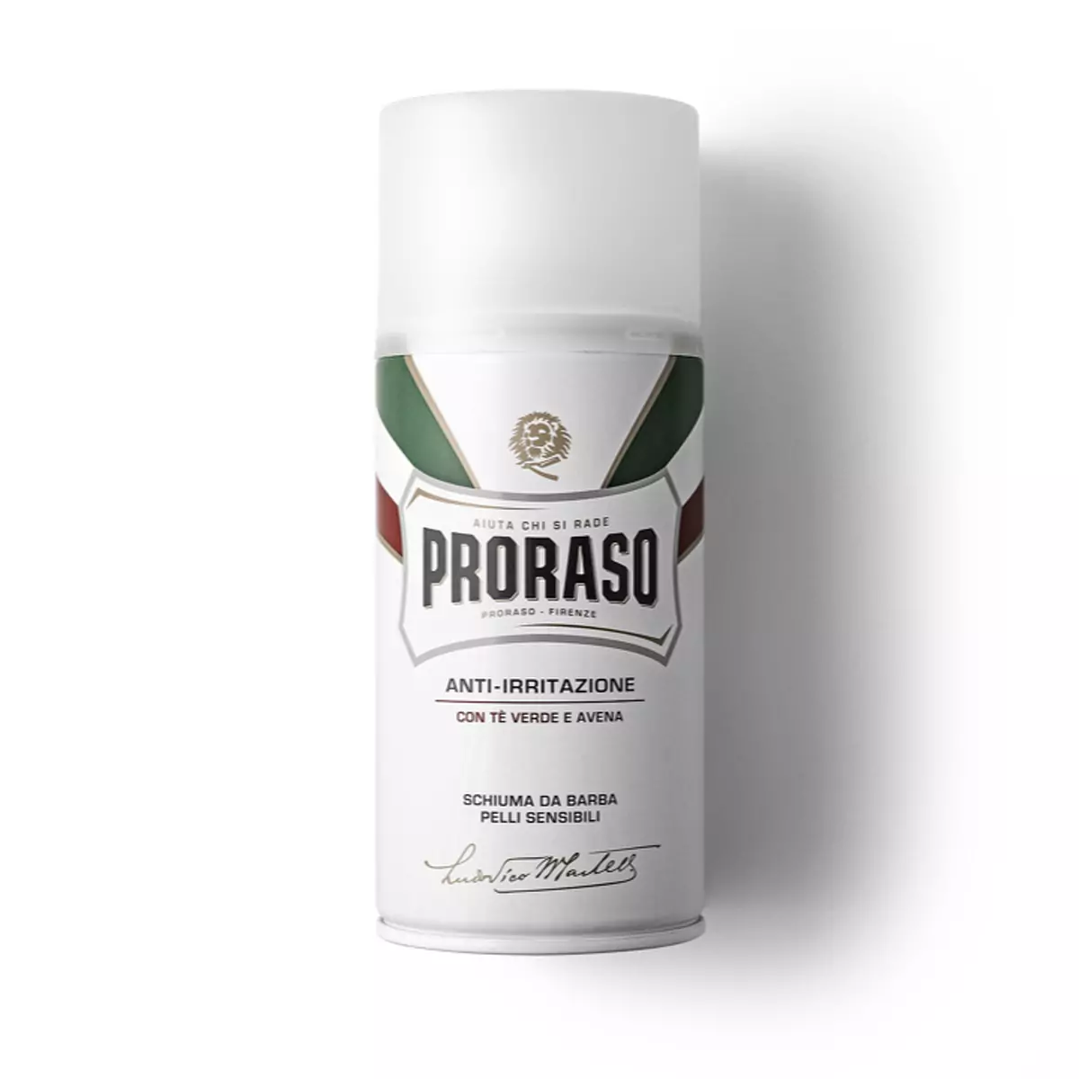 Пена для бритья с экстрактом зеленого чая для чувствительной кожи Proraso White Line Anti-Irritation Shaving Foam