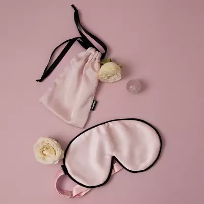 Шелковая маска для сна Rosy Drop Silk Sleep Mask