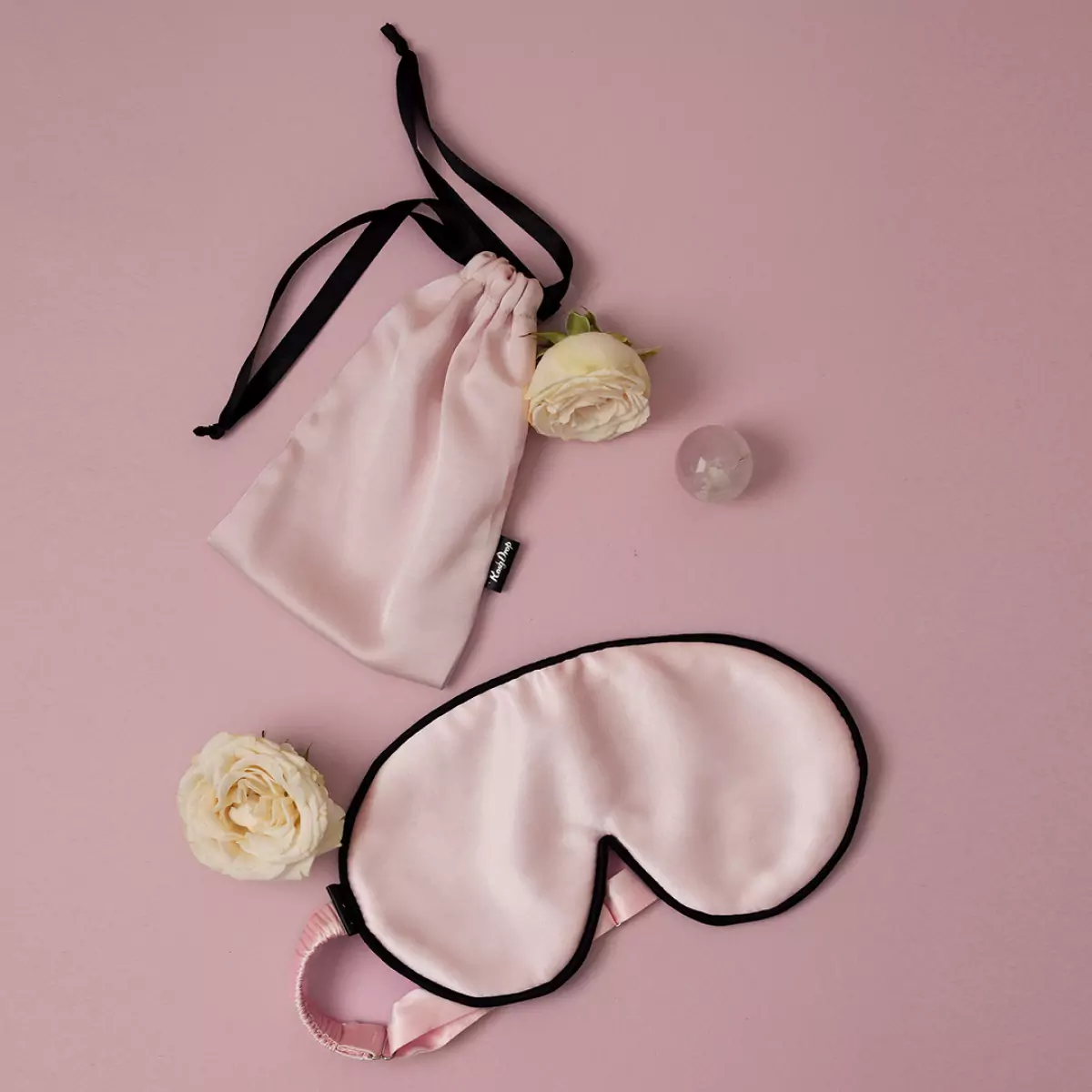 Шелковая маска для сна Rosy Drop Silk Sleep Mask