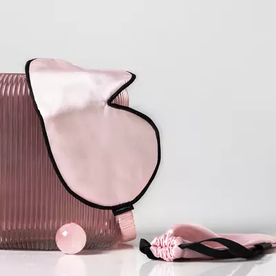 Шелковая маска для сна Rosy Drop Silk Sleep Mask